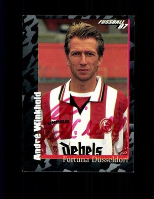 Andre Winkhold Fortuna Düsseldorf Panini Sammelbild 1997 Original Sign+ A 226641