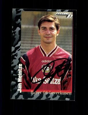 Jan Heintze Bayer Leverkusen Panini Sammelbild 1997 Original Sign+ A 226671