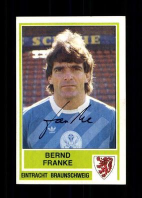 Bernd Franke Eintracht Braunschweig Panini Sammelbild 1985 Original + A 226690