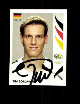 Tim Borowski Panini Sammelbild WM 2006 Original Signiert + A 226801