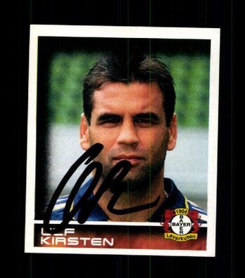 Ulf Kirsten Bayern Leverkusen Panini Sammelbild 2001 Original Sign+ A 226903