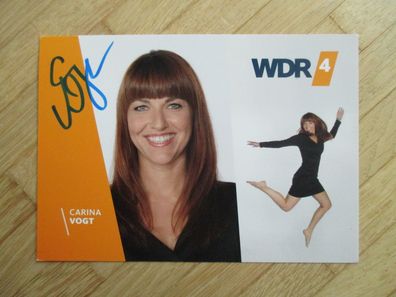 WDR4 Moderatorin Carina Vogt - handsigniertes Autogramm!!!
