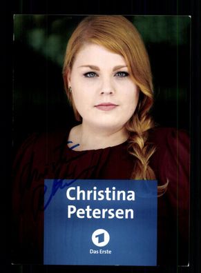 Christina Petersen In aller Freundschaft Autogrammkarte Orig. Sign. + F 15286