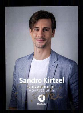 Sandro Kirtzel Sturm der Liebe Autogrammkarte Original Signiert + F 15744