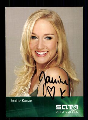 Janine Kunze Hausmeister Krause SAT 1 Original Signiert + F 14805