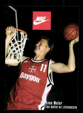 Sven Meier Basketball Bayer Leverkusen 04 Original Signiert + A 227345