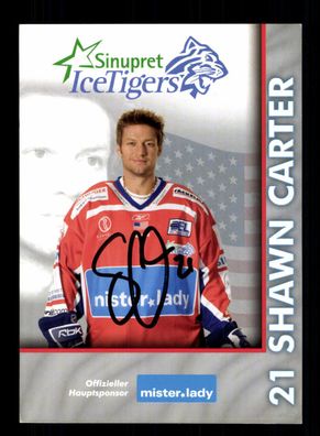 Shawn Carter Ice Tigers 2007-08 Eishockey Original Signiert + A 227653