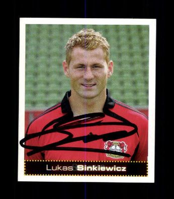 Lukas Sinkiewicz Bayer Leverkusen Panini Sammelbild 2007-08 Original + A 226331