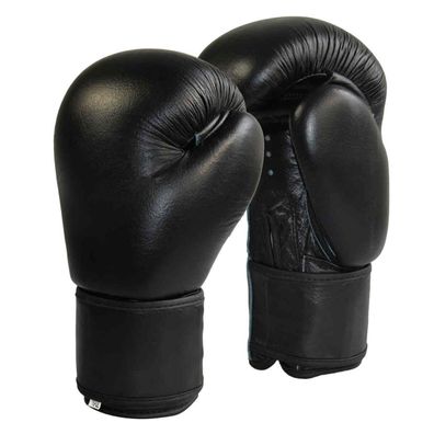 Boxhandschuhe Leder schwarz