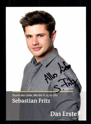 Sebastian Fritz Sturm der Liebe Autogrammkarte Original Sign. + F 15614