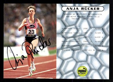 Anja Rücker Autogrammkarte Original Signiert Leichathletik + A 227010