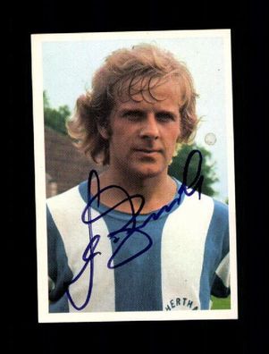 Holger Brück Bergmann Sammelbild Hertha BSC Berlin 1972-73 Signiert + A 226216