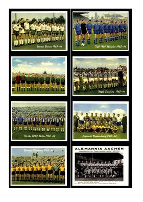 11 Mannschaftskarten Bundesliga Saison 1963-64