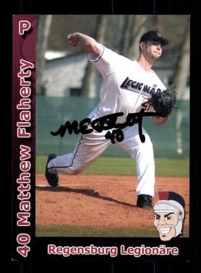 Matthew Flasherty Baseball Regensburg Legionäre 2006-07 Signiert + A 227388
