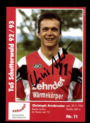 Christoph Armbruster Handball SG TuS Schutterwald 1992-93 Orig. Sign. + A 227531