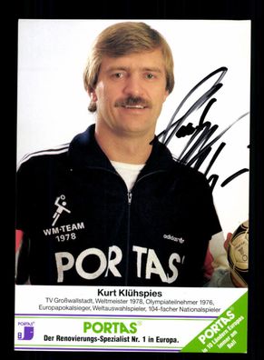 Kurt Klühspieß Handball Nationalmannschafts Original Signiert + A 227635