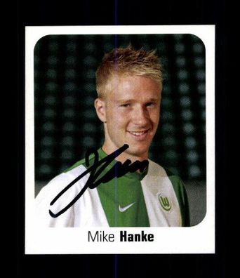Mike Hanke VfL Wolfsburg Panini Sammelbild 2006-07 Original Signiert+ A 226349