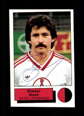 Dieter Bast Bayer Leverkusen Panini Sammelbild 1986 Original Signiert A 226412
