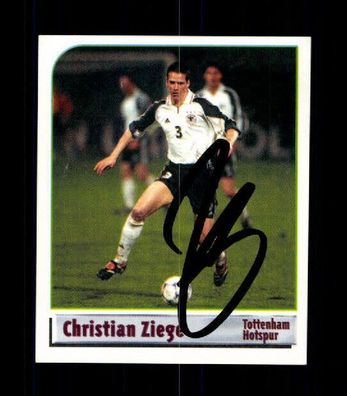 Christian Ziege DFB Panini Sammelbild 2002 Original Signiert + A 226516