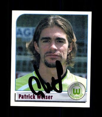 Patrick Weiser VFL Wolfsburg Panini Sammelbild 2002 Original Signiert + A 226572