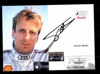 Frank Biela Motorsport Autogrammkarte Original Signiert + A 227167