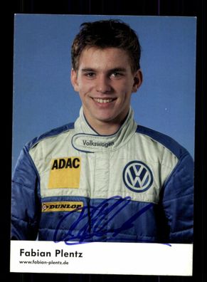 Fabian Plentz Motorsport Autogrammkarte Original Signiert + A 227177