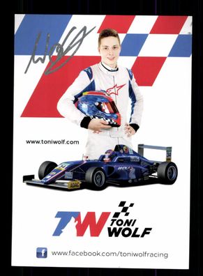 Toni Wolf Motorsport Autogrammkarte Original Signiert + A 227181