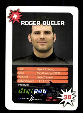 Roger Büeler Motorsport Autogrammkarte Original Signiert + A 227182