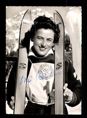 Ossi Reichert Olympiasiegerin 1952 Skialpin Original Signiert + A 227051