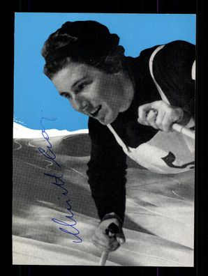 Christl Cranz Autogrammkarte Skialpin Original Signiert + A 227055