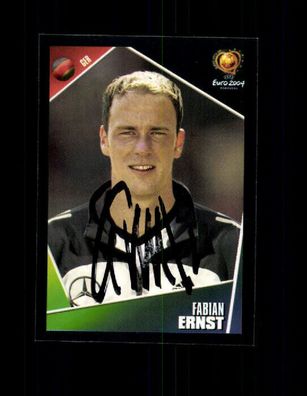 Fabian Ernst Panini Sammelbild Euro 2004 Original Signiert + A 226795