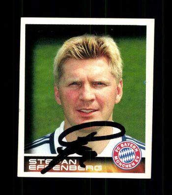 Stefan Effenberg Bayern München Panini Sammelbild 2001 Original Sign+ A 226929