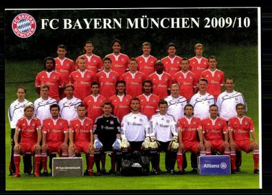 Bayern München Mannschaftskarte 2009-10