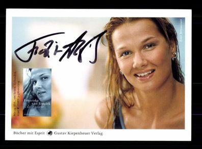 Franziska von Almsick Schwimmen Autogrammkarte Original Signiert + A 227390