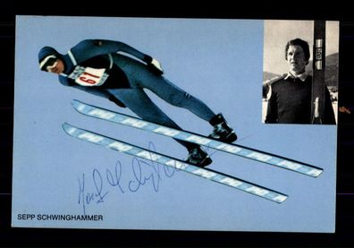 Sepp Schwinghammer Skispringen Autogrammkarte Original Signiert + A 227132
