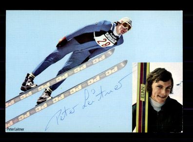 Peter Leitner Skispringen Autogrammkarte Original Signiert + A 227141
