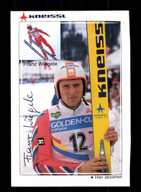 Franz Wiegele Skispringen Autogrammkarte Original Signiert + A 227149