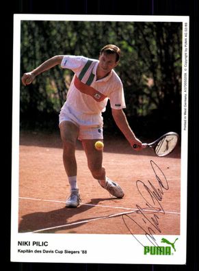 Niki Pilic Autogrammkarte Tennis Original Signiert + A 227245