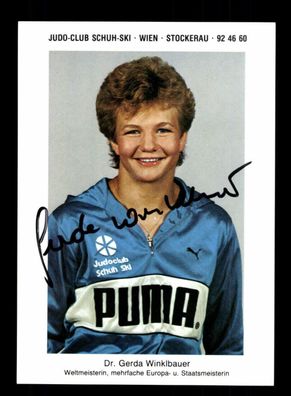 Gerda Winklbauer Judo Autogrammkarte Original Signiert + A 227217