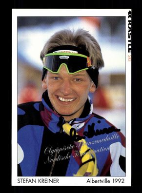 Stefan Kreiner Nordische Kombination Autogrammkarte Original Signiert + A 227490