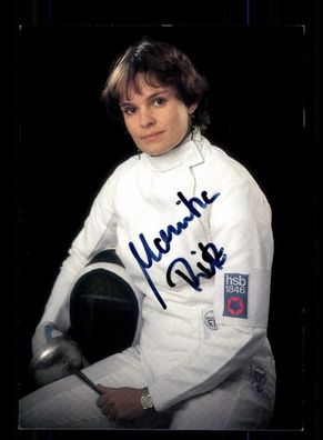 Monika Ritz Fechten Autogrammkarte Original Signiert + A 227213