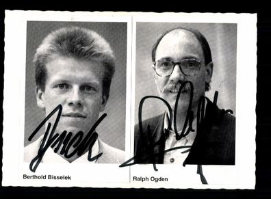 Berthold Bisselek und Ralph Ogden Handball Original Signiert + A 227621