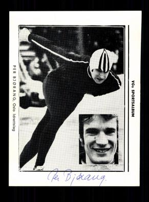 Per Bjorang Weltmeister 1974 Eisschnellauf Original Signiert + A 227710