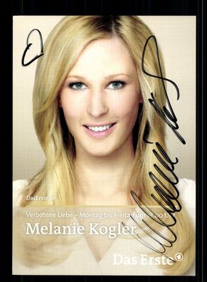 Melanie Kogler Verbotene Liebe AUtogrammkarte Original Signiert + F 15141