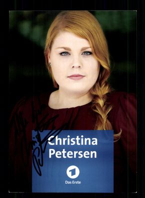 Christina Petersen In aller Freundschaft Autogrammkarte Orig. Sign. + F 15288