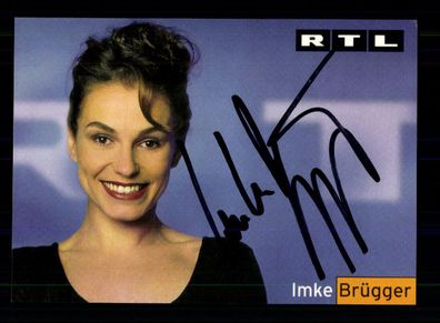 Imke Brügger RTL Autogrammkarte Original Signiert + F 15561
