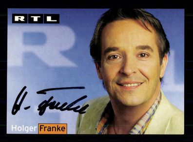 Holger Franke RTL Autogrammkarte Original Signiert + F 15567