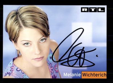 Melanie Wichterich RTL Autogrammkarte Original Signiert + F 15574