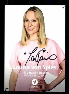 Louisa von Spies Sturm der Liebe Autogrammkarte Original Sign. + F 15600