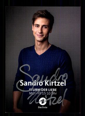 Sandro Kirtzel Sturm der Liebe Autogrammkarte Original Signiert + F 15742
